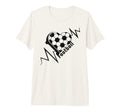Love Football Heartbeat Soccer Pulse T-Shirt - Trendy Graphic Men Women - T-Shirt, Sweatshirt, Hoodie