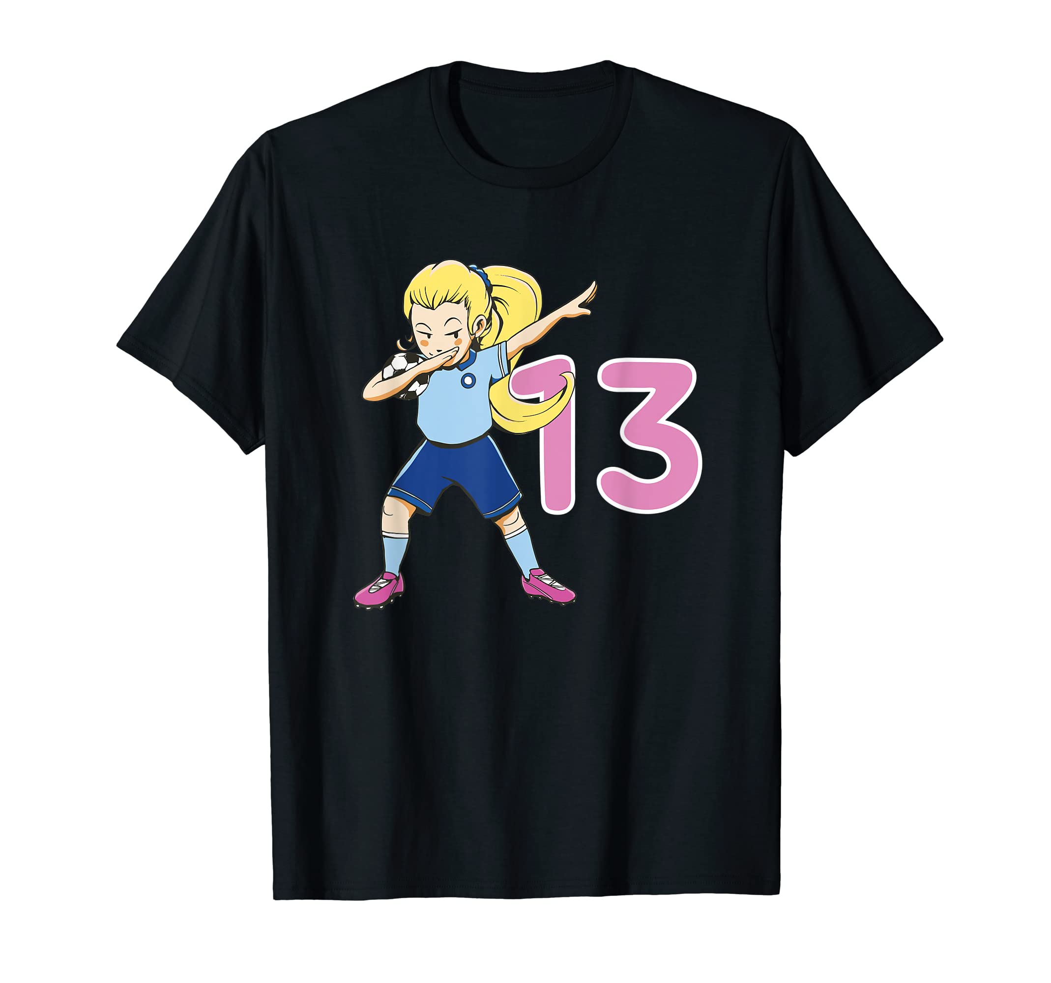 Soccer Im 13 Years Childs Birthday T-Shirt - Graphic Print Unisex - T-Shirt, Sweatshirt, Hoodie