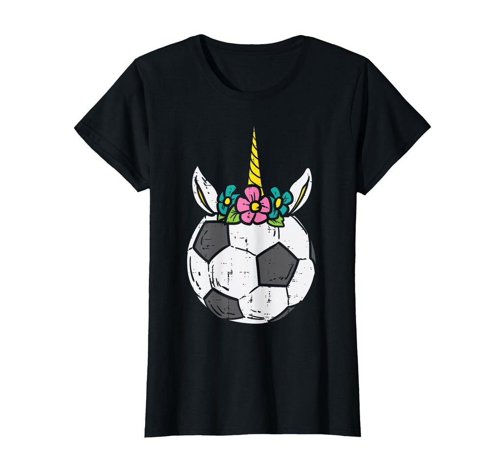 Unicorn Head Soccer Ball Football T-Shirt - Minimalist Print for Adults - T-Shirt, Sweatshirt, Hoodie