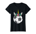 Unicorn Head Soccer Ball Football T-Shirt - Minimalist Print for Adults - T-Shirt, Sweatshirt, Hoodie