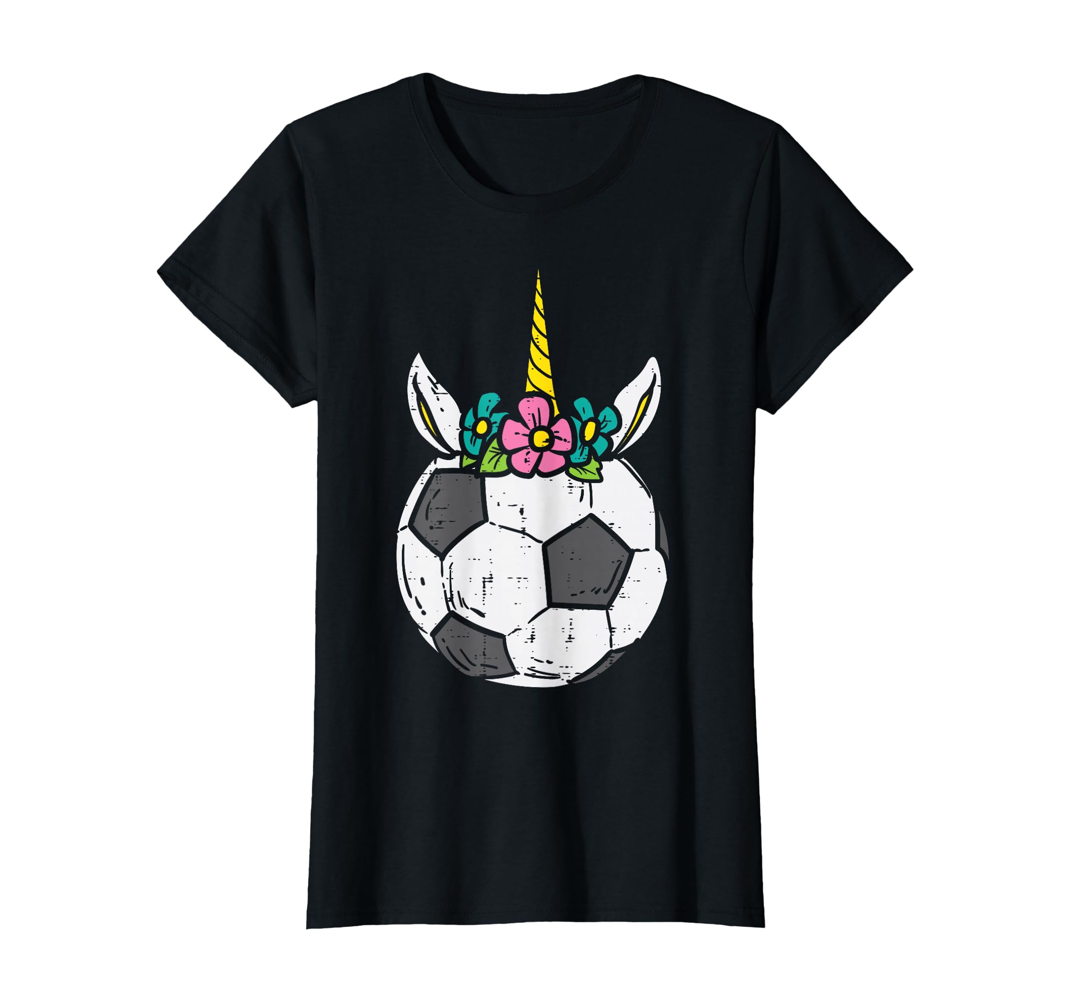 Unicorn Head Soccer Ball Football T-Shirt - Minimalist Print for Adults - T-Shirt, Sweatshirt, Hoodie