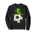 Soccer Ball Shamrock St Patricks Day Sweatshirt - Graphic Print for Adults - T-Shirt, Sweatshirt, Hoodie