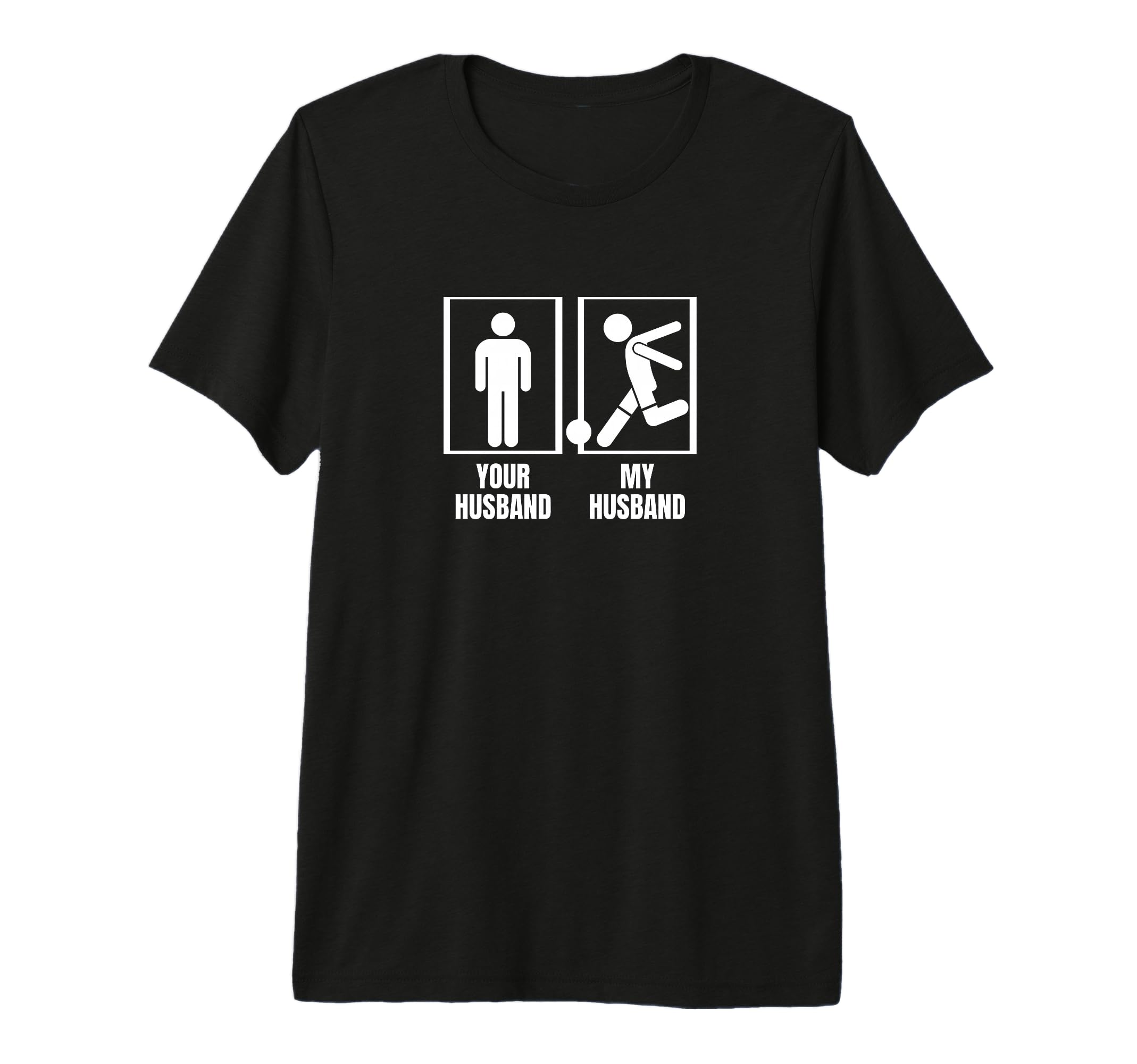 Soccer Player Your Husband My T-Shirt - Minimalist Print for Adults - T-Shirt, Sweatshirt, Hoodie
