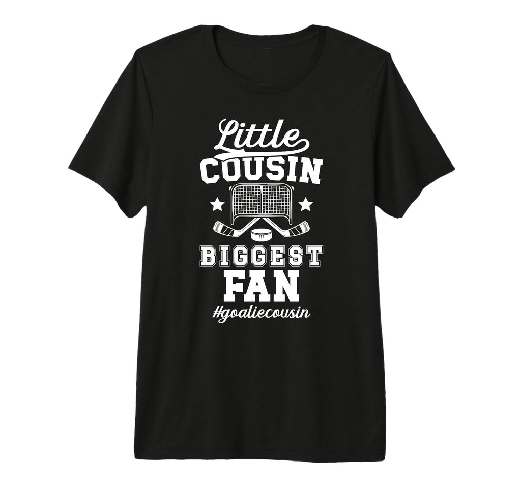 Little Cousin Hockey Goalie Cousin T-Shirt - Minimalist Print Unisex - T-Shirt, Sweatshirt, Hoodie