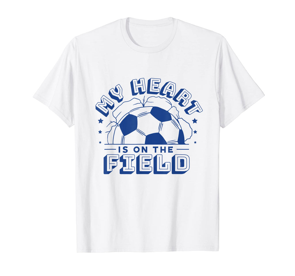 My Heart Is Field Giant Soccer Ball T-Shirt - Trendy Graphic for Adults - T-Shirt, Sweatshirt, Hoodie