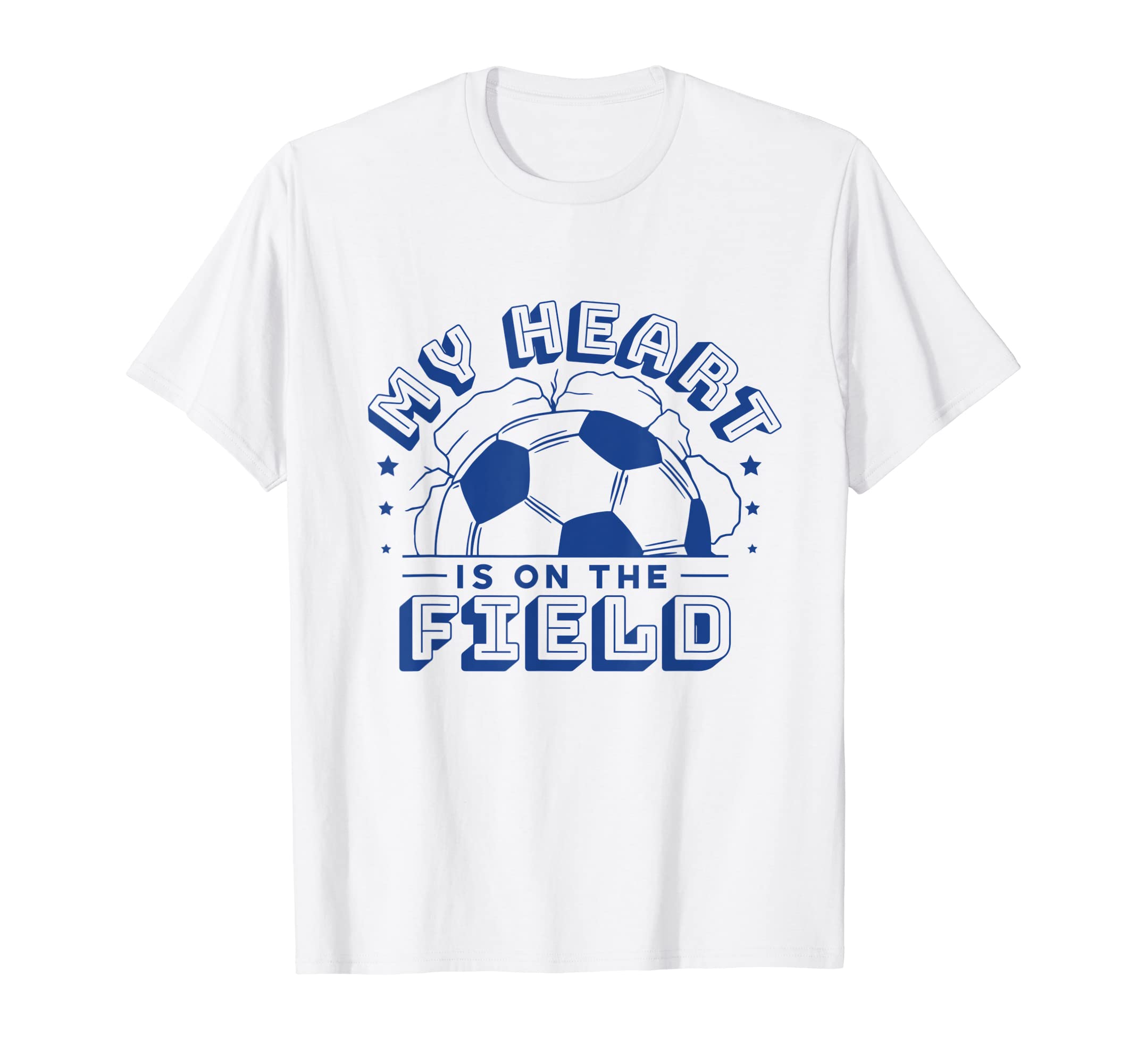 My Heart Is Field Giant Soccer Ball T-Shirt - Trendy Graphic for Adults - T-Shirt, Sweatshirt, Hoodie