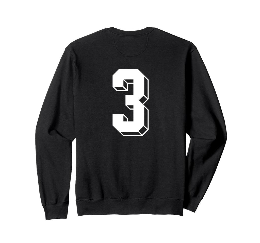 Number 3 Backside 80S 90S Team Sweatshirt - Aesthetic Graphic Men Women - T-Shirt, Sweatshirt, Hoodie