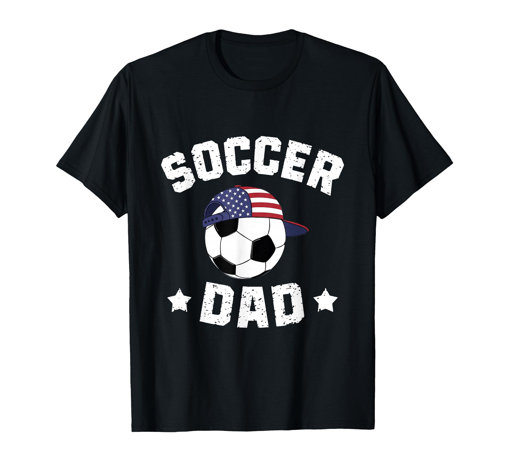 Usa Soccer Dad American Flag T-Shirt - Casual Everyday Wear for Adults - T-Shirt, Sweatshirt, Hoodie