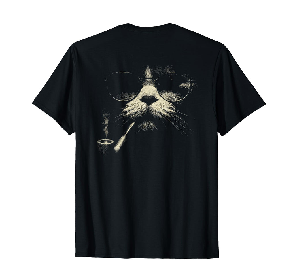 Tabby Cat Smoking Cigarette Grunge Meme T-Shirt - Trendy Graphic Unisex - T-Shirt, Sweatshirt, Hoodie