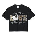 Love Game Soccer Game Day Leopard Sweatshirt - Aesthetic Graphic Men Women - T-Shirt, Sweatshirt, Hoodie