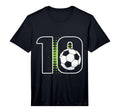 10Th Birthday Soccer Player Football T-Shirt - Minimalist Print Men Women - T-Shirt, Sweatshirt, Hoodie