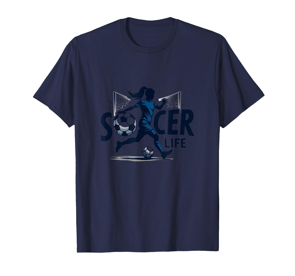 Soccer Is Life Womens Passion T-Shirt - Custom Art Print for Adults - T-Shirt, Sweatshirt, Hoodie