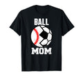 Ball Mom Funny Soccer Baseball T-Shirt - Aesthetic Graphic for Adults - T-Shirt, Sweatshirt, Hoodie