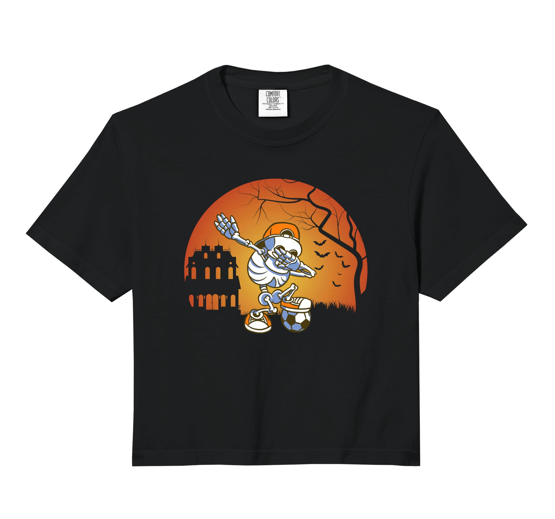Skeleton Soccer Coach Fan Halloween Sport Hoodie - Custom Art Print Unisex - T-Shirt, Sweatshirt, Hoodie