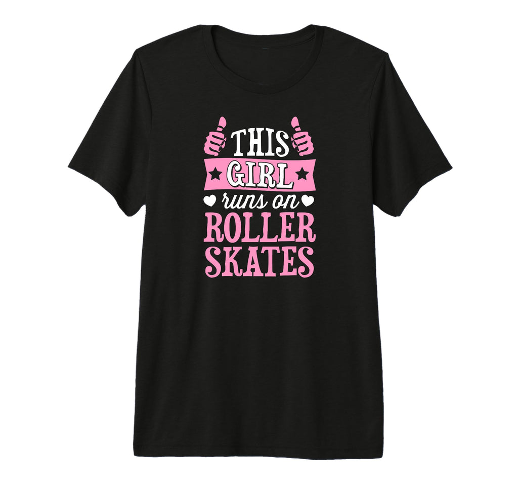 This Runs Roller Skates Tri Blend T-Shirt - Minimalist Print Unisex - T-Shirt, Sweatshirt, Hoodie