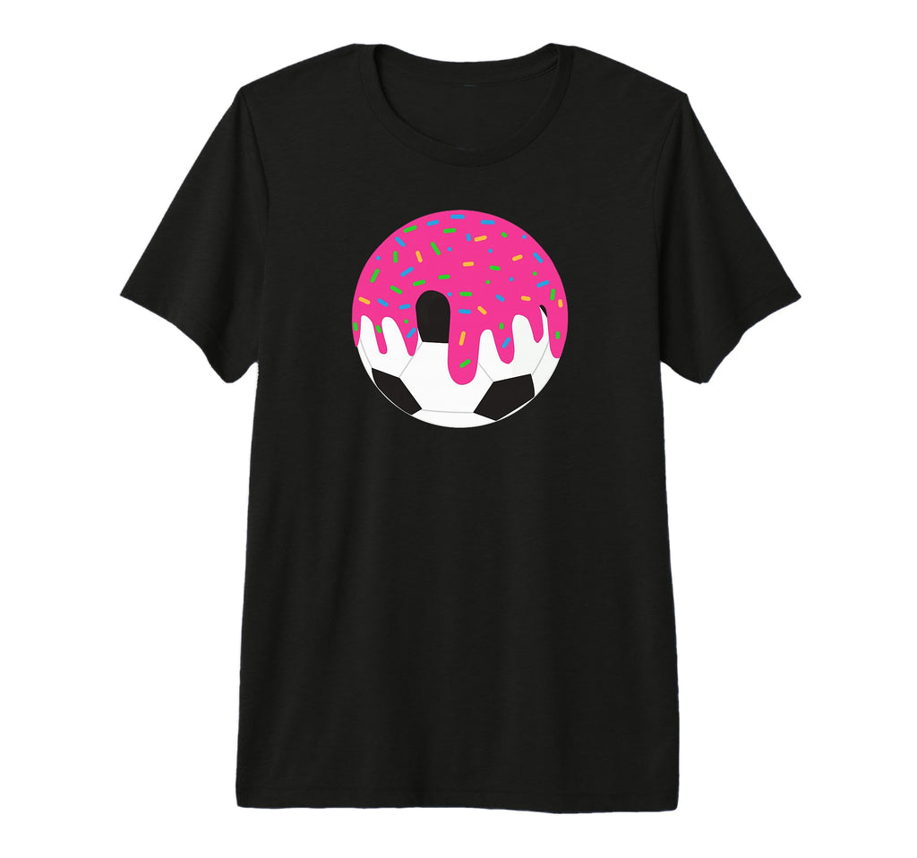 Funny Soccer Ball Ice Cream Drip T-Shirt - Aesthetic Graphic for Adults - T-Shirt, Sweatshirt, Hoodie