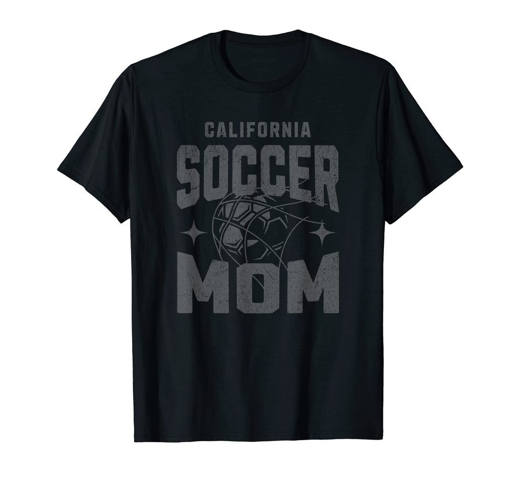 Distressed Soccer Mom California T-Shirt - Minimalist Print for Adults - T-Shirt, Sweatshirt, Hoodie