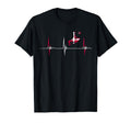 Danish Soccer Player Dansk Heartbeat T-Shirt - Fun Novelty Design Unisex - T-Shirt, Sweatshirt, Hoodie