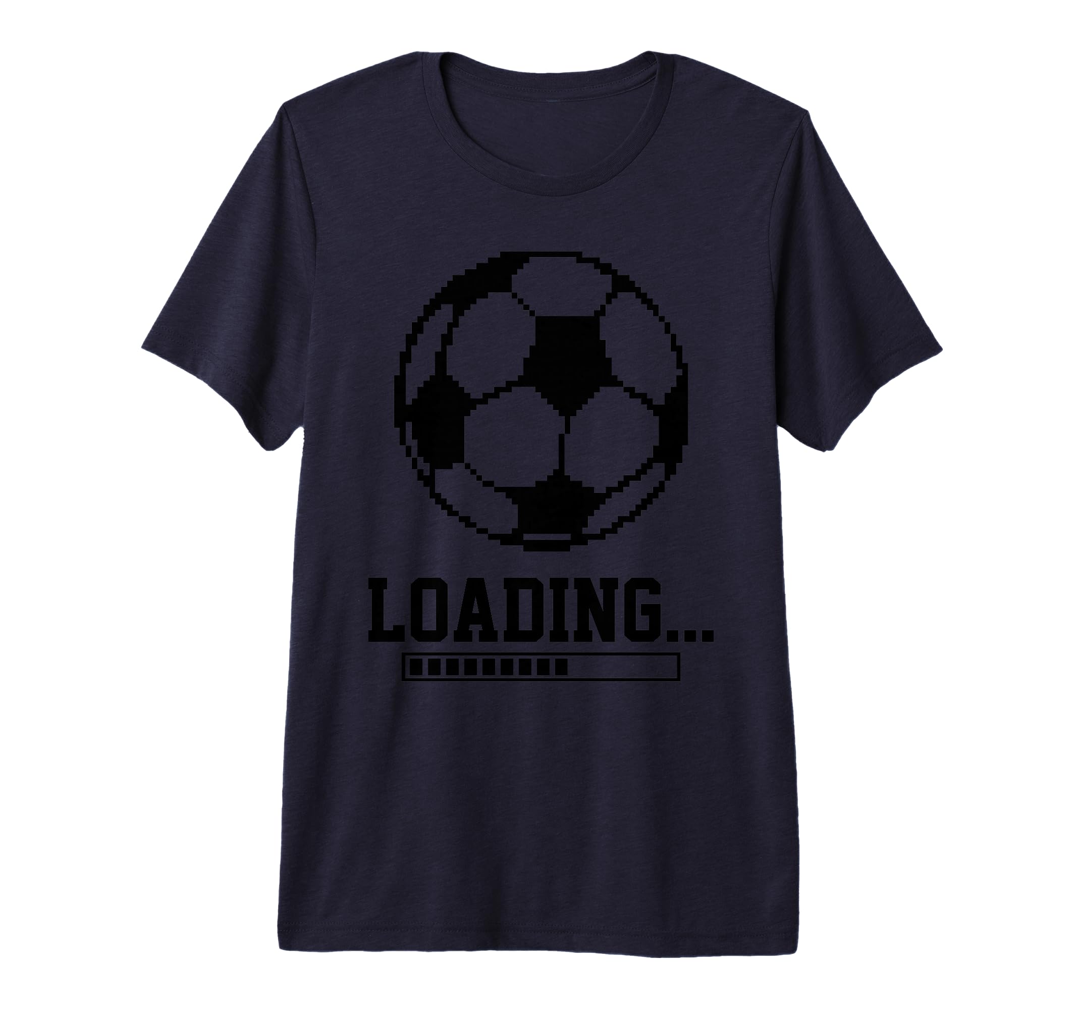 Loading Pixelated Soccer Ball Gamer T-Shirt - Aesthetic Graphic Men Women - T-Shirt, Sweatshirt, Hoodie