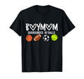 Mom Surrounded Balls Funny Ball T-Shirt - Fun Novelty Design for Adults - T-Shirt, Sweatshirt, Hoodie