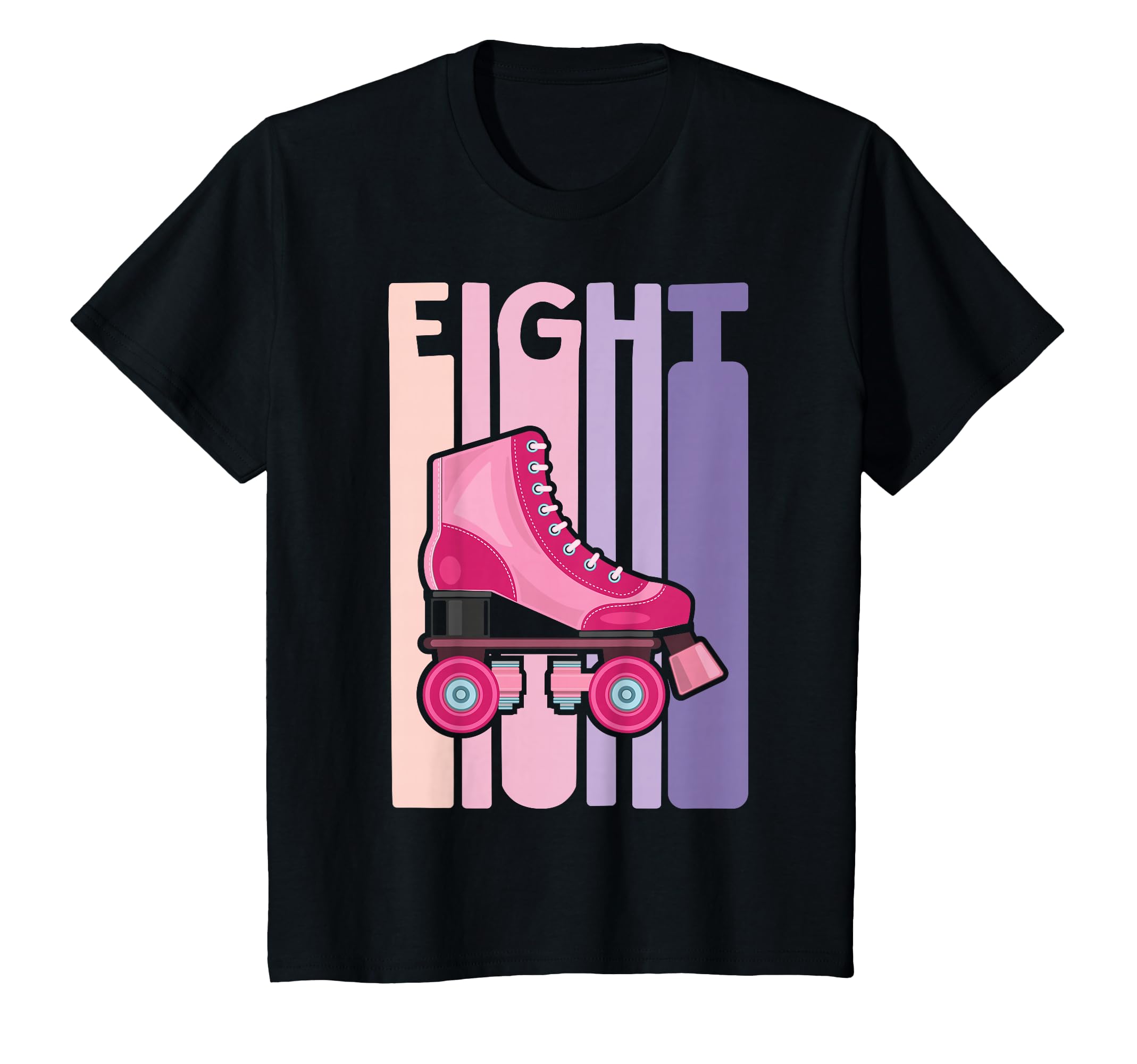 8 Year Old Roller Skating Birthday 8Th B T-Shirt - Streetwear Style Unisex - T-Shirt, Sweatshirt, Hoodie