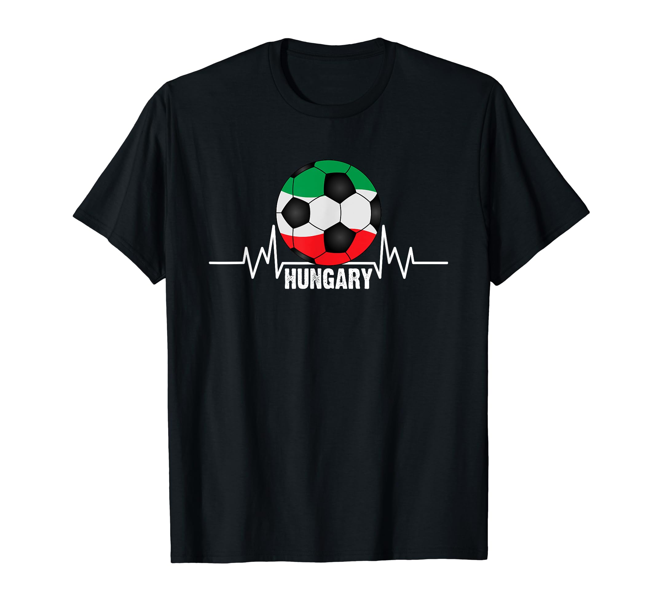 Hungary Sport Enthusiast Heartbeat T-Shirt - Custom Art Print Unisex - T-Shirt, Sweatshirt, Hoodie