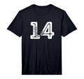 Number 14 White Number Performance T-Shirt - Unique Graphic Men Women - T-Shirt, Sweatshirt, Hoodie