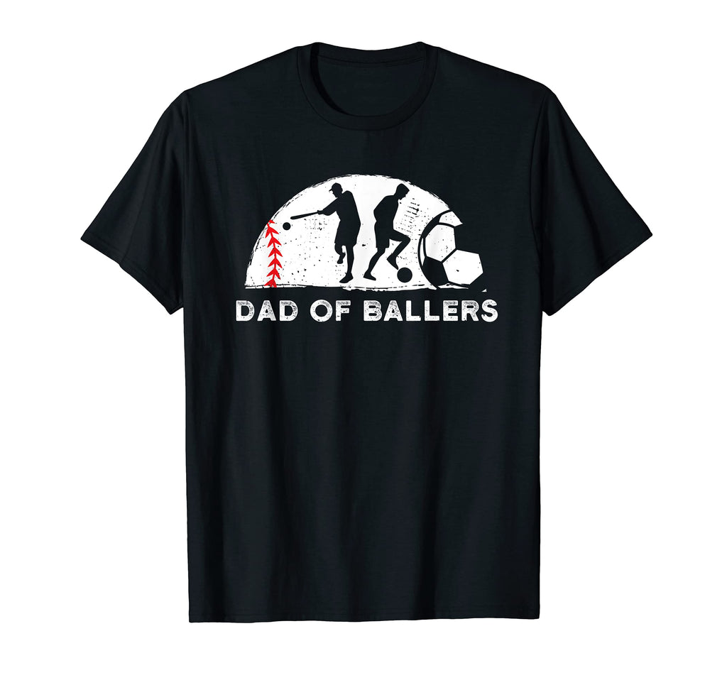 Dad Ballers Father Son Soccer T-Shirt - Aesthetic Graphic Men Women - T-Shirt, Sweatshirt, Hoodie