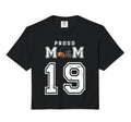 Custom Proud Football Mom Number 19 T-Shirt - Unique Graphic Men Women - T-Shirt, Sweatshirt, Hoodie