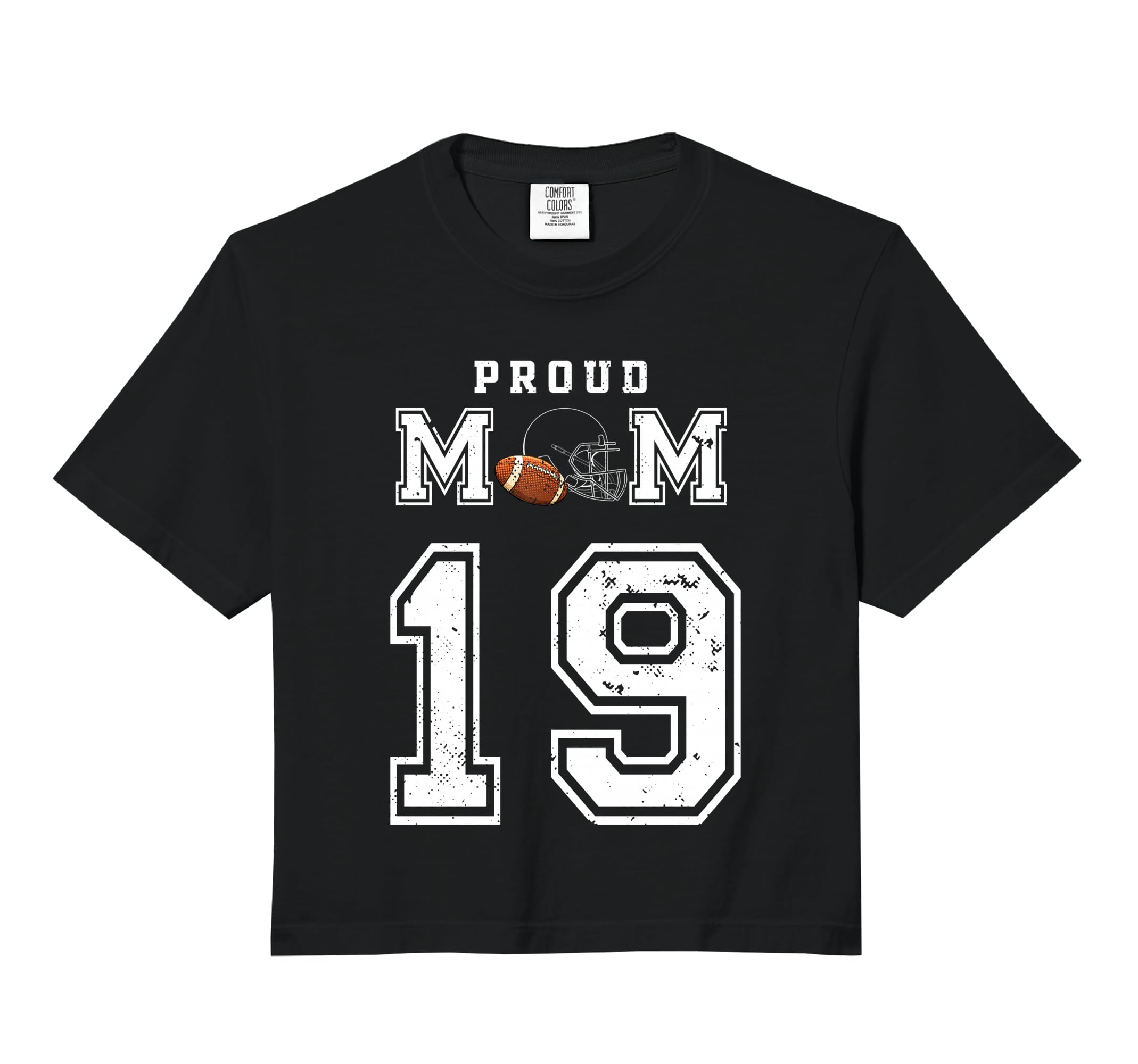 Custom Proud Football Mom Number 19 T-Shirt - Unique Graphic Men Women - T-Shirt, Sweatshirt, Hoodie