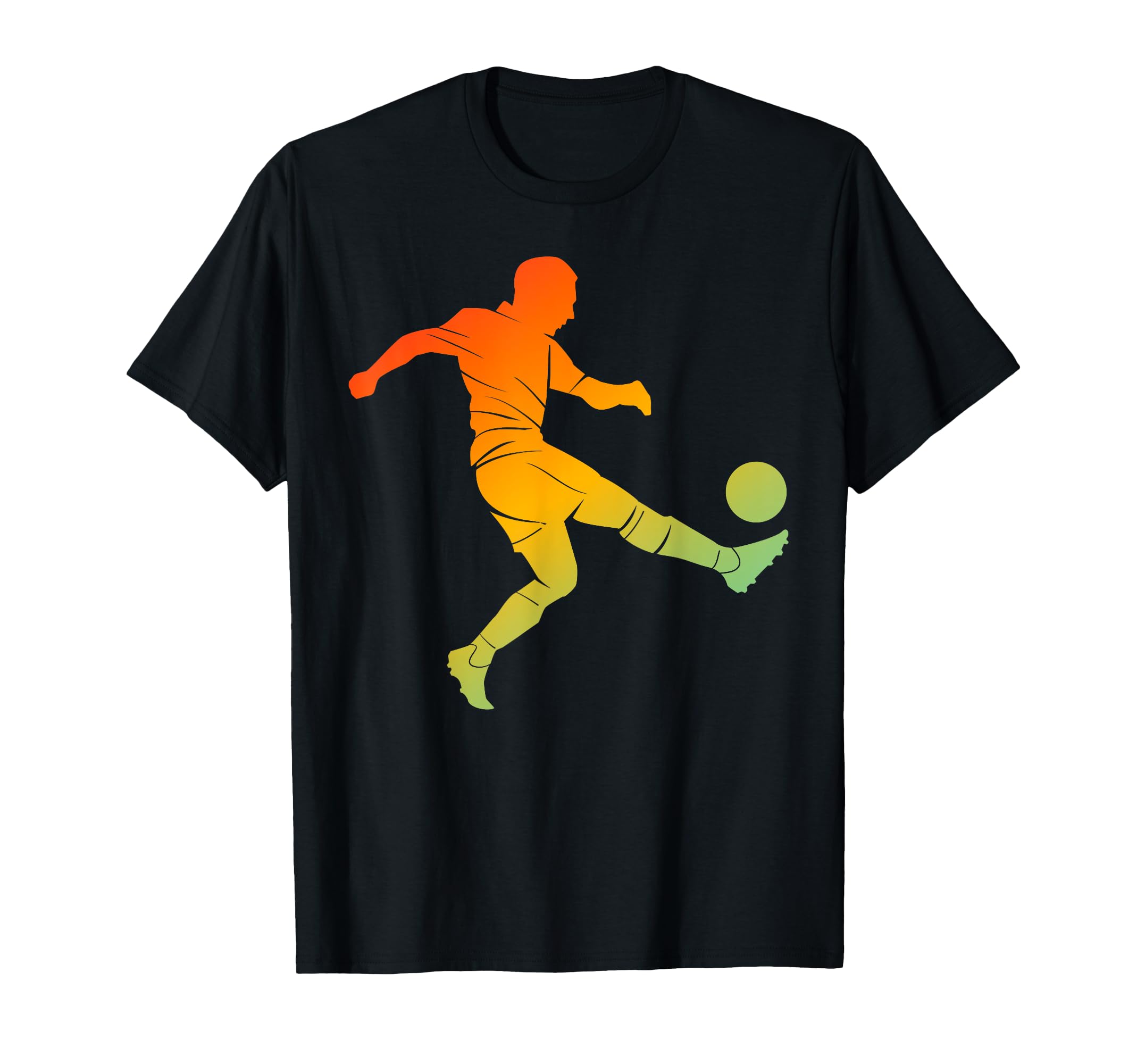 Soccer Player Silhouette Soccer T-Shirt - Casual Everyday Wear Men Women - T-Shirt, Sweatshirt, Hoodie