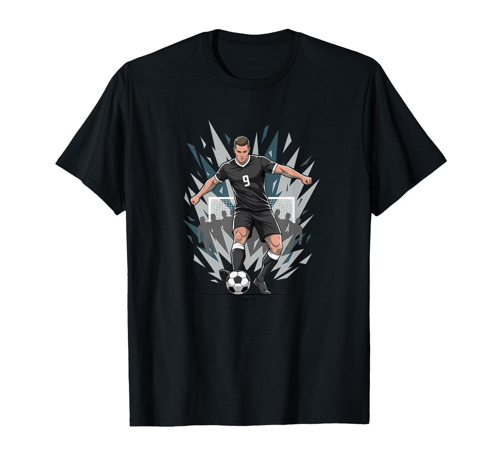 Football Soccer Striker Scoring Penalty T-Shirt - Trendy Graphic Unisex - T-Shirt, Sweatshirt, Hoodie