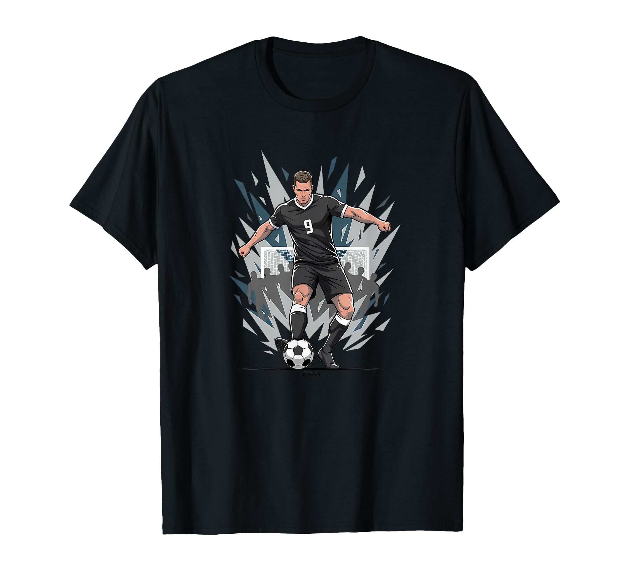 Football Soccer Striker Scoring Penalty T-Shirt - Trendy Graphic Unisex - T-Shirt, Sweatshirt, Hoodie