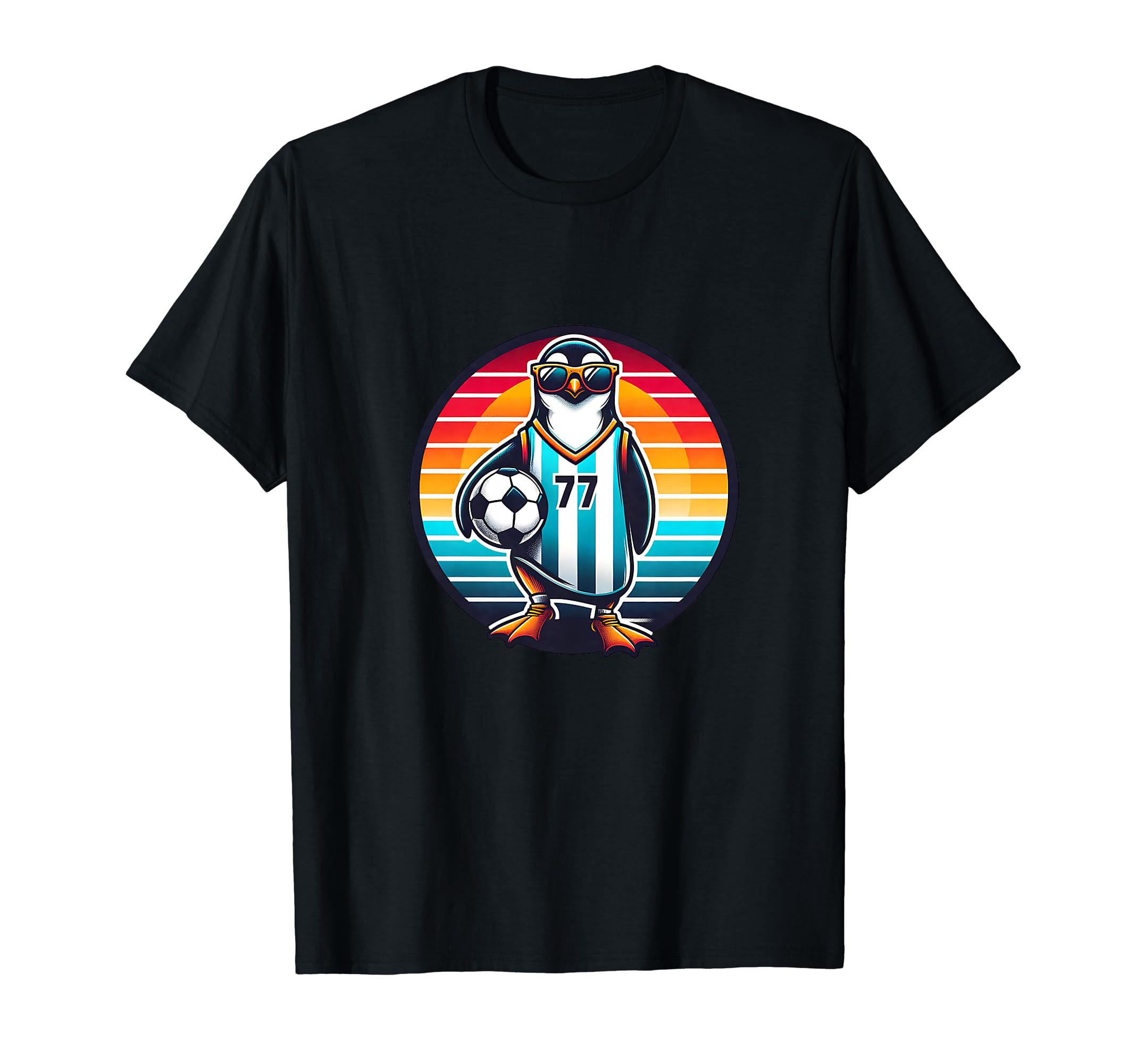 Funny Penguin Soccer Champion Bird T-Shirt - Trendy Graphic Unisex - T-Shirt, Sweatshirt, Hoodie