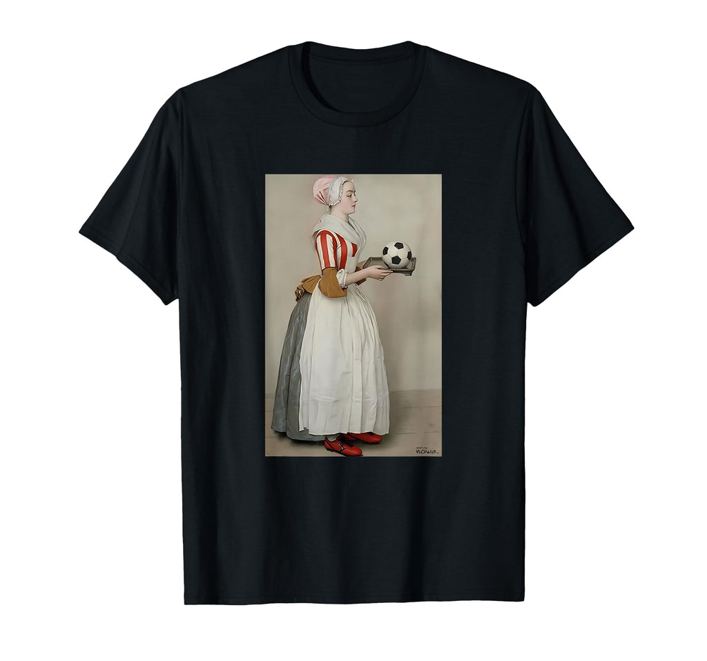 Serving Football Red Striped Soccer Outfit T-Shirt - Trendy Graphic Unisex - T-Shirt, Sweatshirt, Hoodie