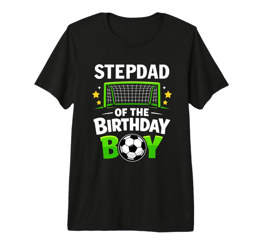 Stepdad Birthday Soccer Ball Family T-Shirt - Aesthetic Graphic Men Women - T-Shirt, Sweatshirt, Hoodie