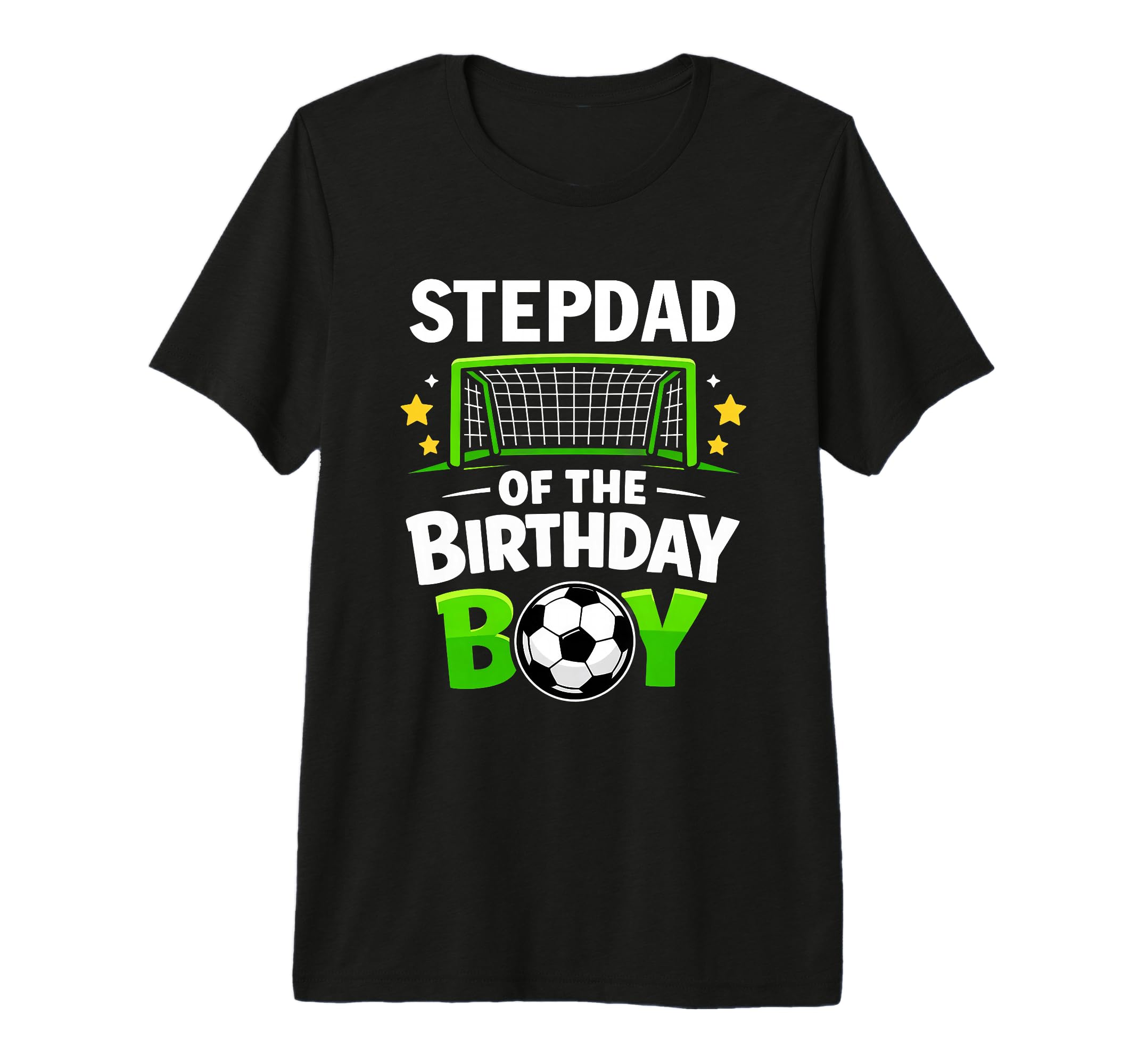 Stepdad Birthday Soccer Ball Family T-Shirt - Aesthetic Graphic Men Women - T-Shirt, Sweatshirt, Hoodie