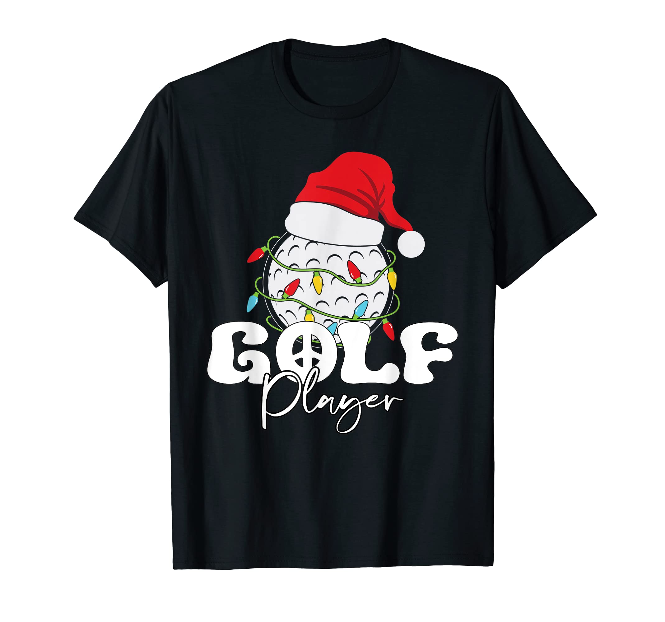 Funny Santas Hat Golf Player Soccer T-Shirt - Trendy Graphic Unisex - T-Shirt, Sweatshirt, Hoodie