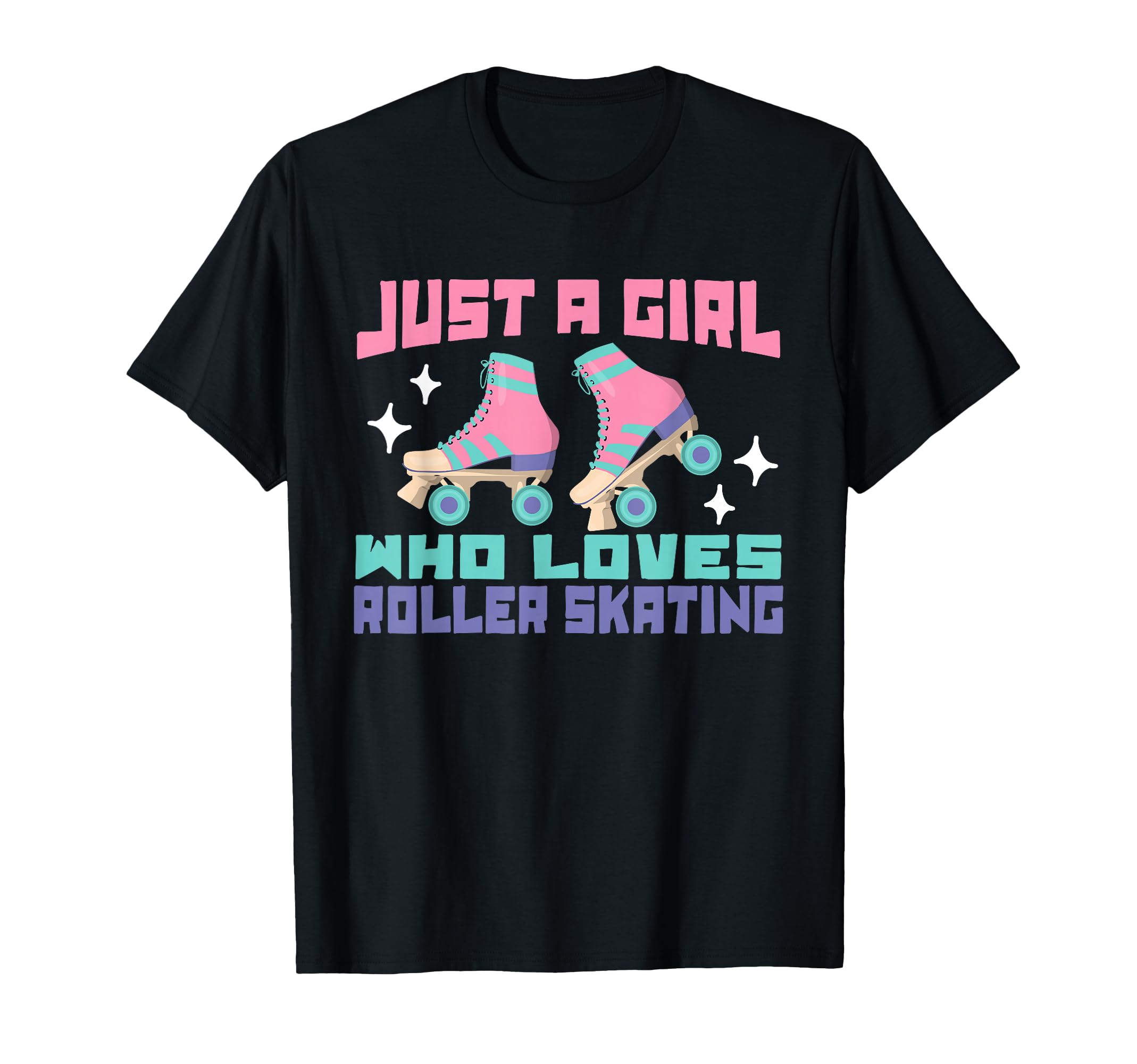 Roller Skates Just Who Loves Roller T-Shirt - Trendy Graphic for Adults - T-Shirt, Sweatshirt, Hoodie