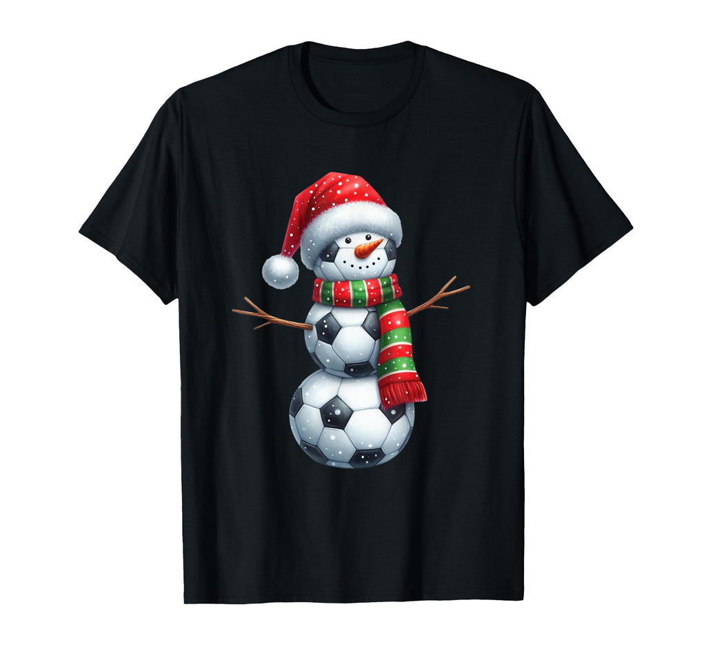 Funny Soccer Balls Snowman T-Shirt - Trendy Graphic Men Women - T-Shirt, Sweatshirt, Hoodie