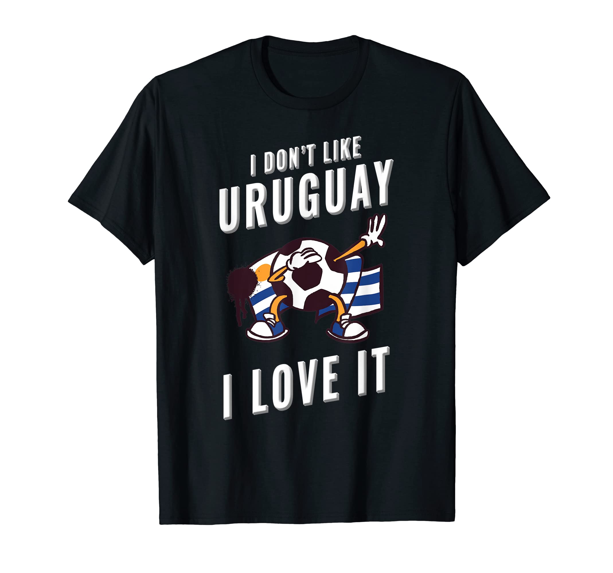 Uruguay Soccer Supporters Fun Flag T-Shirt - Casual Everyday Wear Unisex - T-Shirt, Sweatshirt, Hoodie