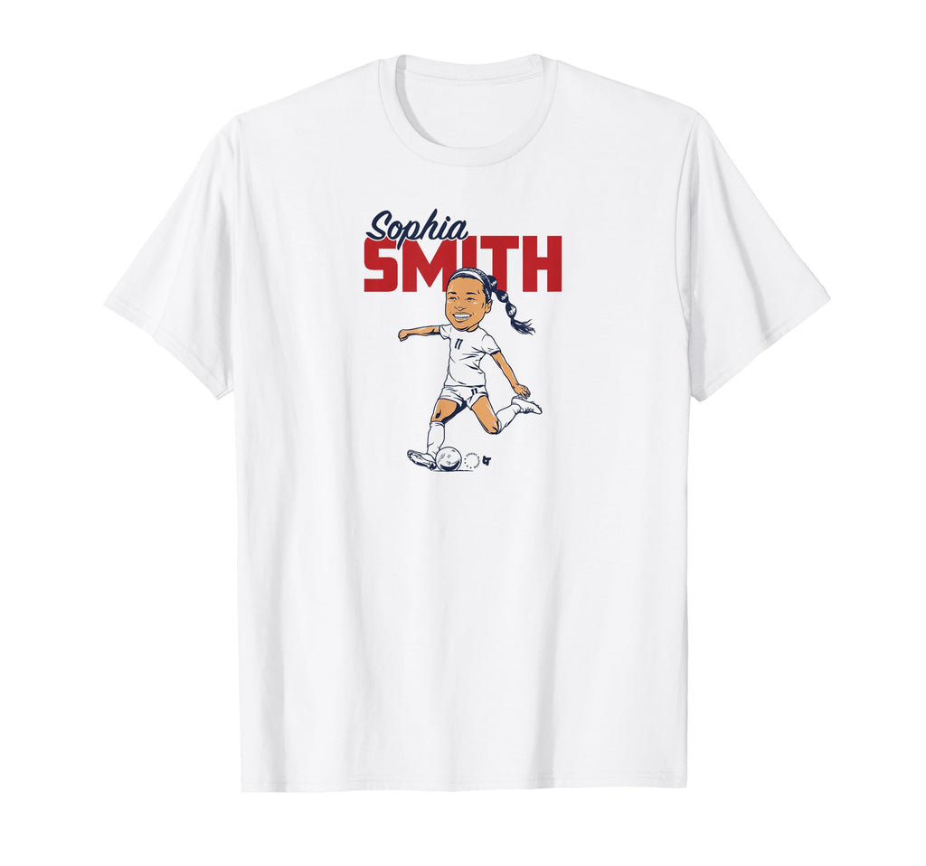 Sophia Smith Caricature Uswnt Players T-Shirt - Custom Art Print Men Women - T-Shirt, Sweatshirt, Hoodie
