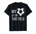Soccer Mom My Heart Is That Soccer T-Shirt - Trendy Graphic for Adults - T-Shirt, Sweatshirt, Hoodie