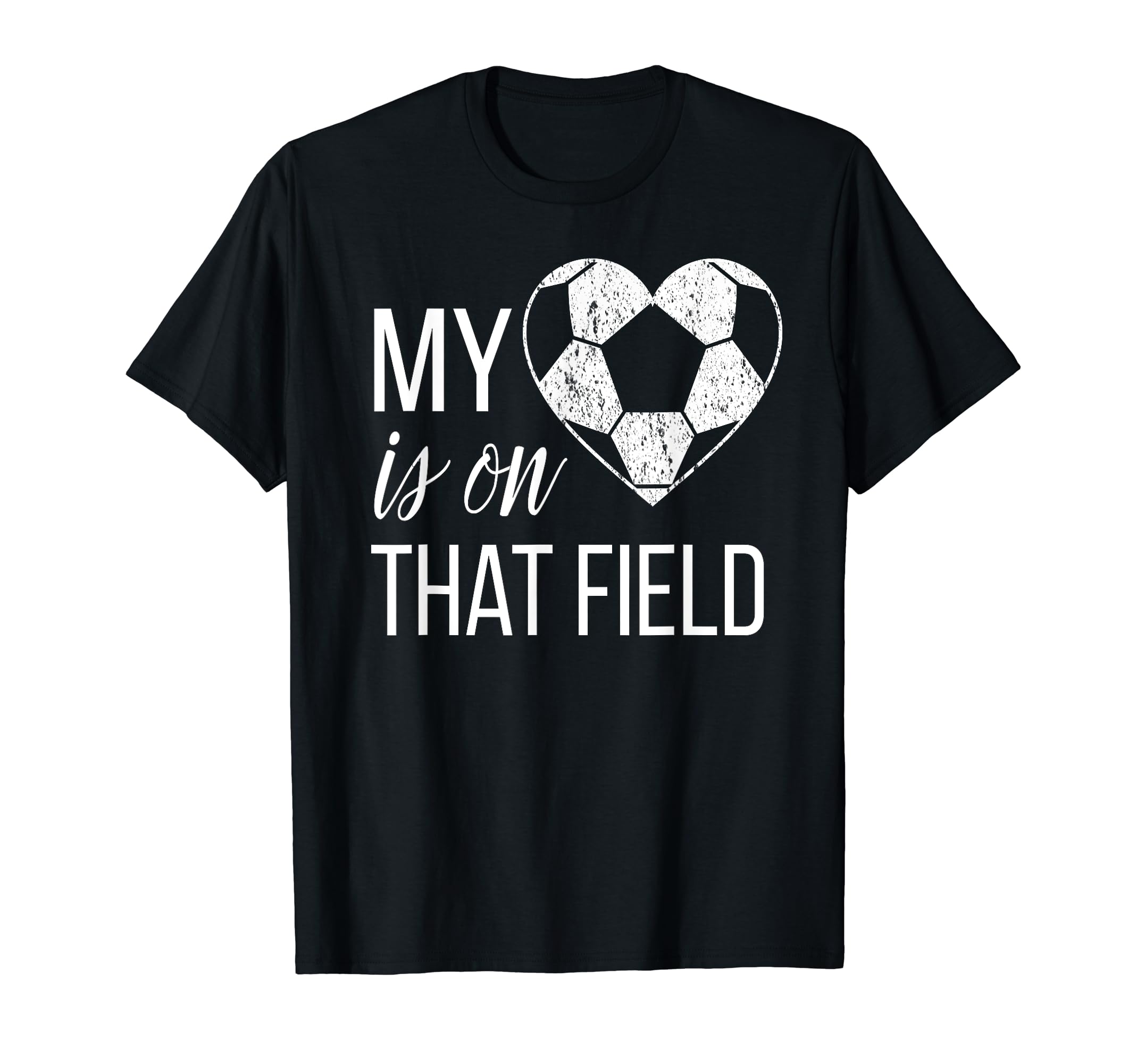 Soccer Mom My Heart Is That Soccer T-Shirt - Trendy Graphic for Adults - T-Shirt, Sweatshirt, Hoodie