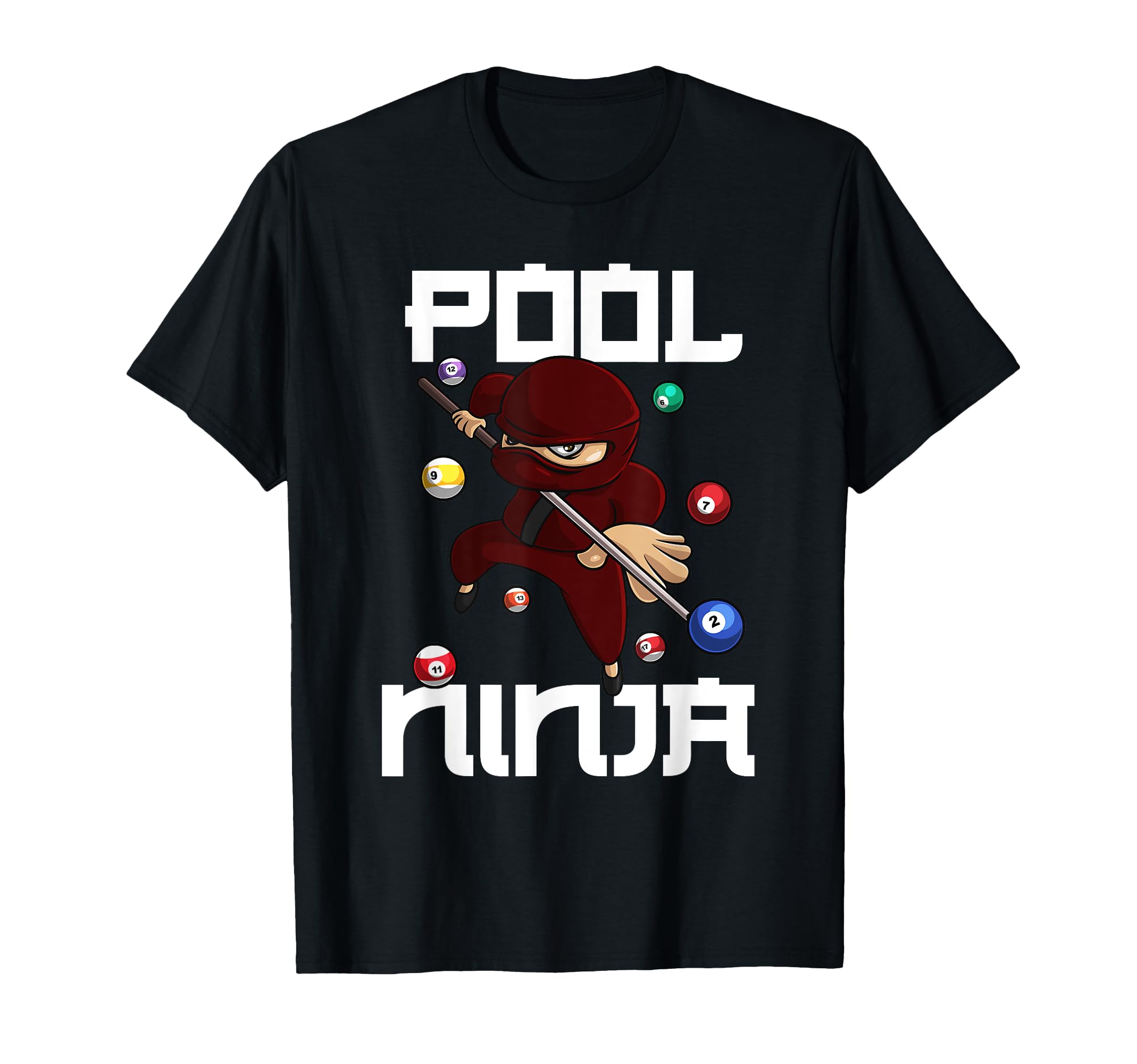 Funny Pool Ninja Pocket Billiards T-Shirt - Aesthetic Graphic Men Women - T-Shirt, Sweatshirt, Hoodie