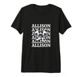 Allison Personalized Coquette Soccer Bow T-Shirt - Minimalist Print Unisex - T-Shirt, Sweatshirt, Hoodie