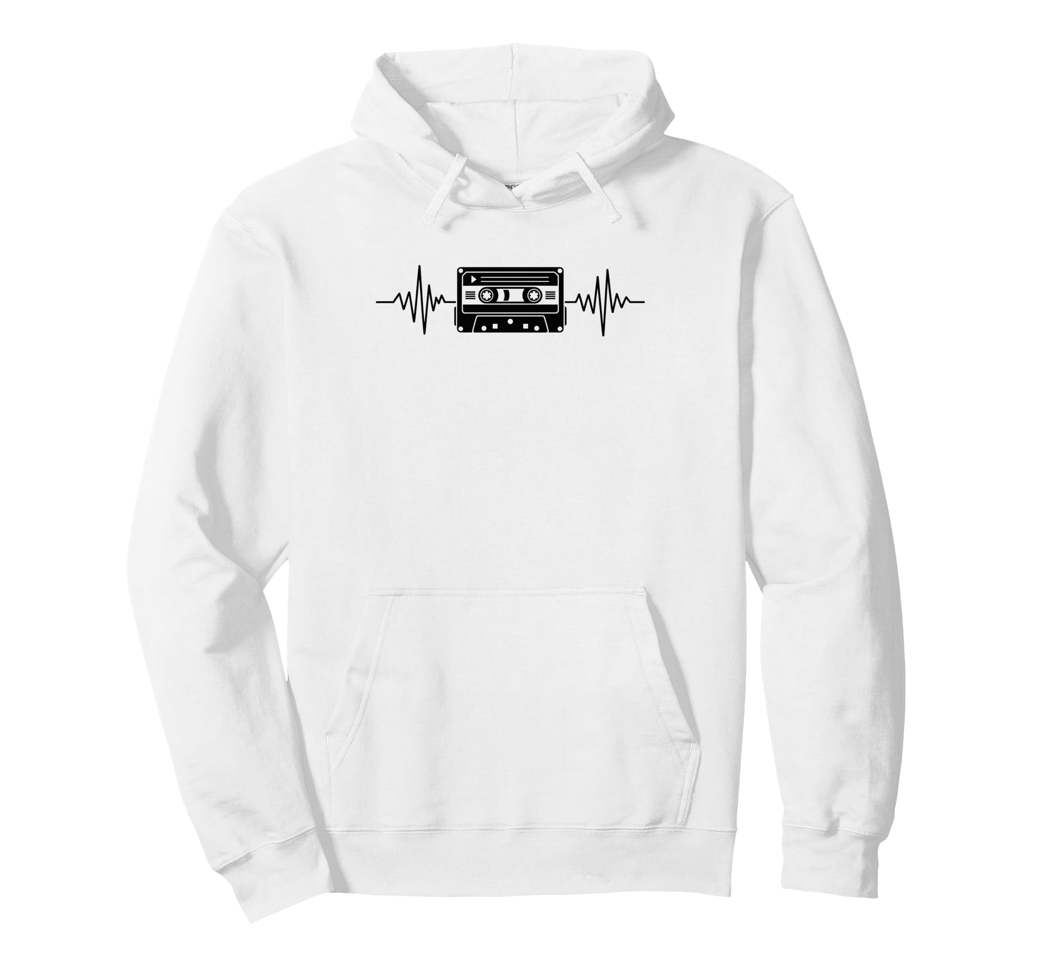 Analog Mixtape Heartbeat Cassette Hoodie - Streetwear Style Unisex - T-Shirt, Sweatshirt, Hoodie