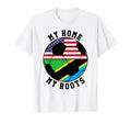 My Home My Roots Tanzania Flag T-Shirt - Aesthetic Graphic for Adults - T-Shirt, Sweatshirt, Hoodie
