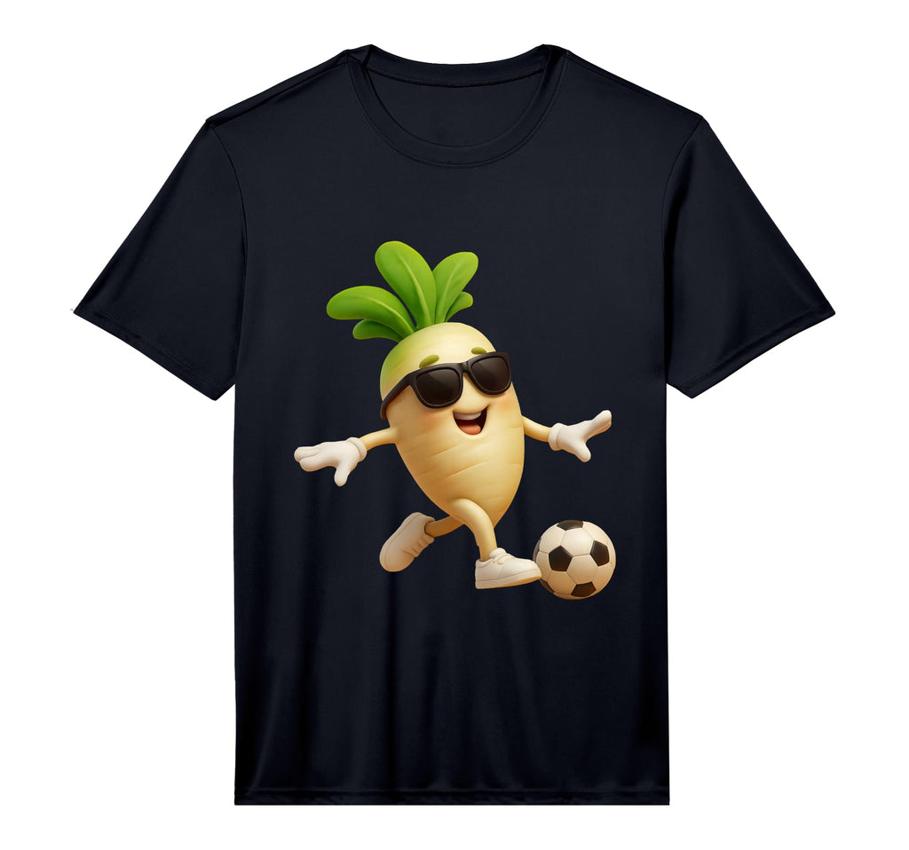 Mens Daikon Radish Soccer Vegetable T-Shirt - Unique Graphic for Adults - T-Shirt, Sweatshirt, Hoodie