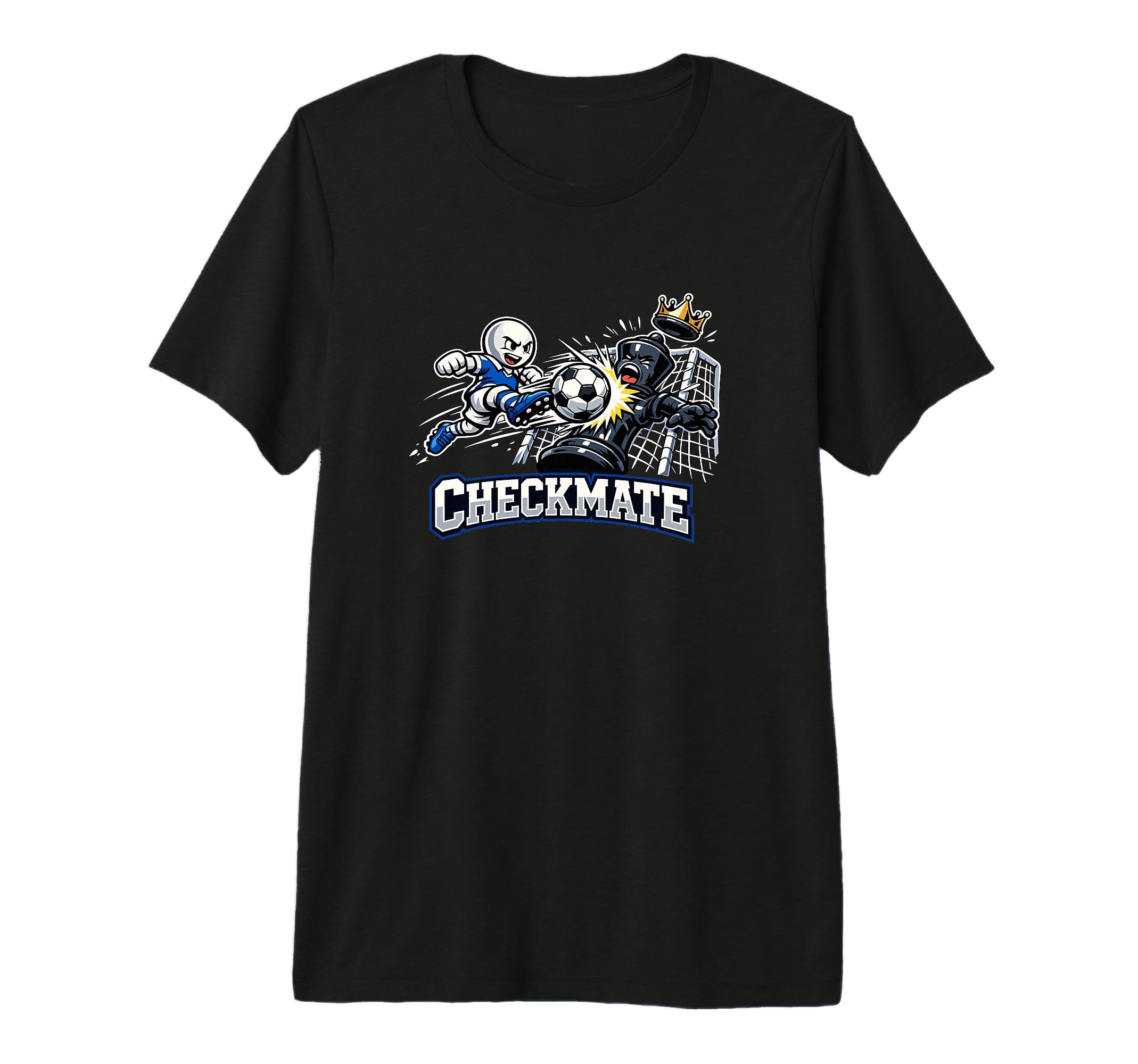 Pawn Vs King Soccer Chess Game Strategy T-Shirt - Novelty Apparel Unisex - T-Shirt, Sweatshirt, Hoodie